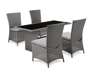 Coin-repas Morris 5 pièces pour la terrasse