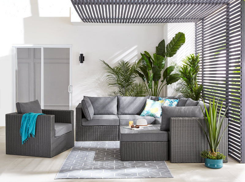 Fauteuil en coin Morris pour la terrasse avec rangement