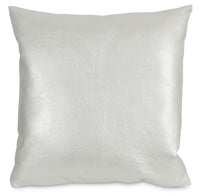Coussin décoratif Metallika - blanc perle
