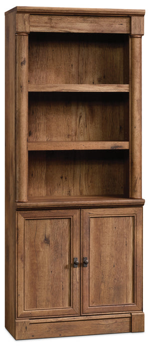 Bibliothèque Vinecrest de 29,37 po avec armoire - chêne antique