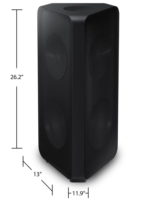 Haut-parleur de fête bidirectionnel de 240 W SAMSUNG MX-ST50 sans fil avec résistance à l’eau IPX5 (MX-ST50B/ZC)