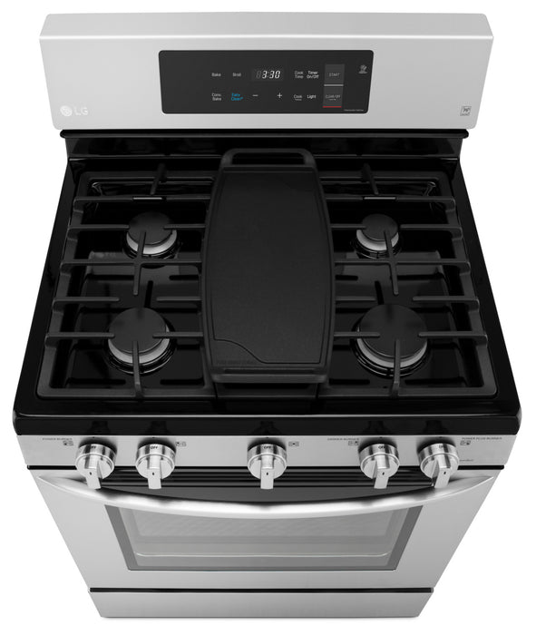 Cuisinière électrique amovible LG de 5,4 pi³ à convection avec autonettoyage – LRG3193ST