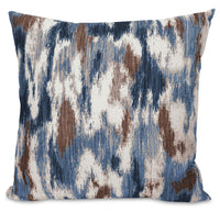 Coussin décoratif Rain - bleu, jaune et ivoire