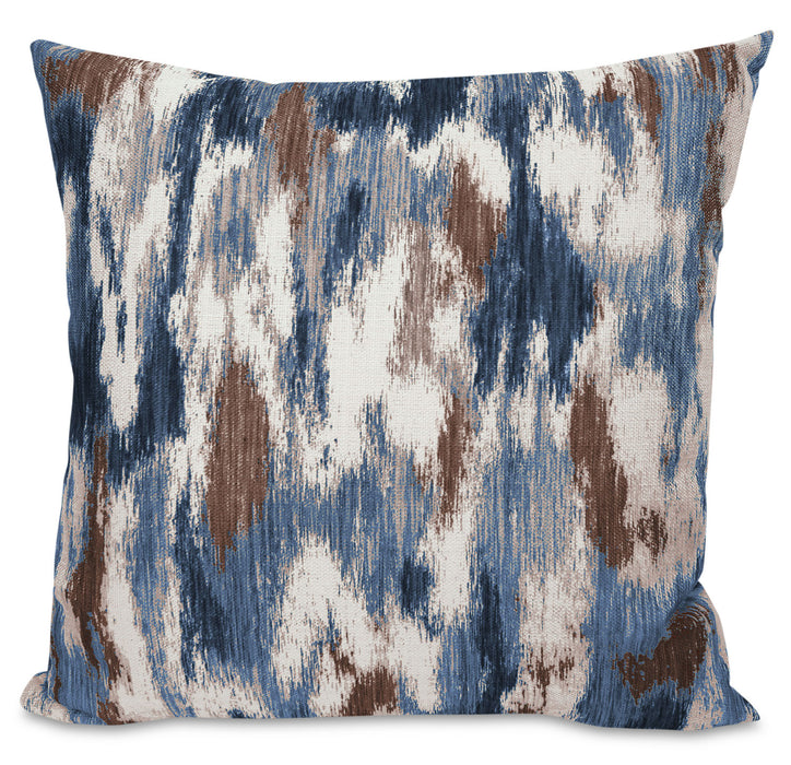 Coussin décoratif Rain - bleu, jaune et ivoire