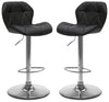Tabouret bar réglable Emry, ensemble de 2 - noir