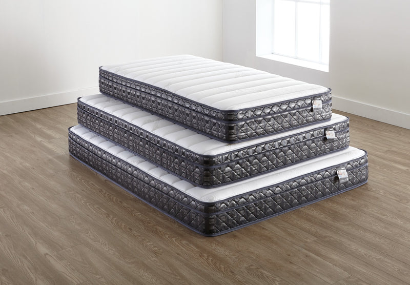 Ensemble matelas ferme à Euro-plateau à profil bas Endeavour 4 de Springwall pour lit double