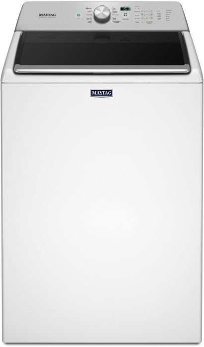 Laveuse à chargement par le haut de 5,4 pi3 et sécheuse électrique de 7,4 pi3 de Maytag – blanches