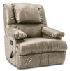 Fauteuil de massage inclinable 5598  en cuir contrecollé avec rangement - mastic