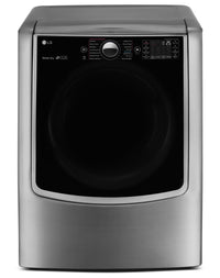 Sécheuse à gaz à la vapeur SteamDryerMC LG à énorme capacité de 9,0 pi³ - acier graphite