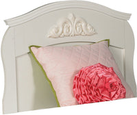  Tête de lit à panneau Diamond Dreams pour enfants, blanche - format lit simple