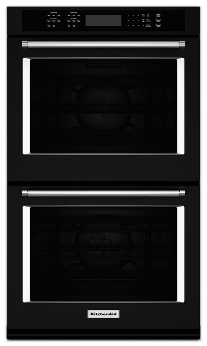 Four mural double KitchenAid de 30 po - noir