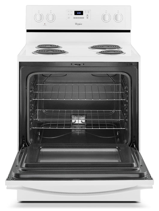 Cuisinière électrique Whirlpool de 4,8 pi³ avec système AccuBake(MD) - blanche