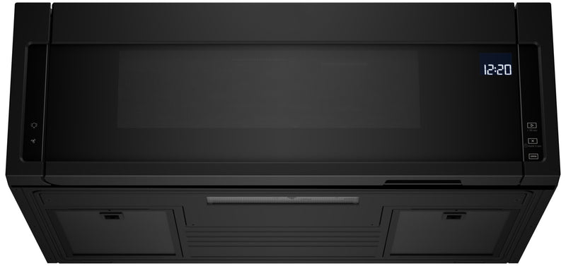 Four à micro-ondes à hotte intégrée mince Whirlpool de 1,1 pi³ avec cuisson à 900 W - noir - YWML55011HB