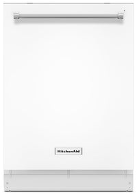 Lave-vaisselle KitchenAid de 24 po avec option de séchage améliorée ProDryMC - blanc