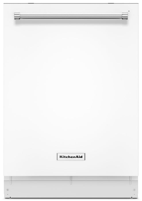 Lave-vaisselle KitchenAid de 24 po avec option de séchage améliorée ProDryMC - blanc