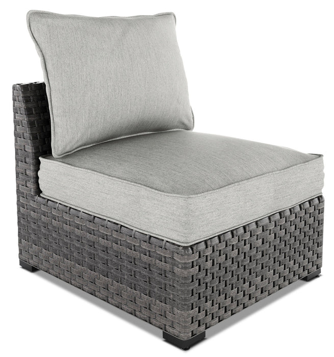 Fauteuil sans accoudoirs Salem pour la terrasse, ensemble de 2