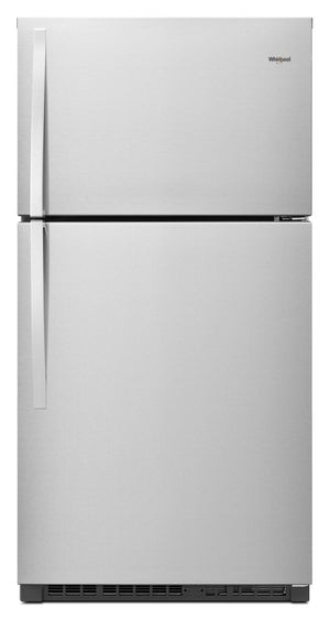 Réfrigérateur Whirlpool de 21 pi³ et de 33 po à congélateur supérieur - acier inoxydable résistant aux traces de doigts - WRT541SZDZ