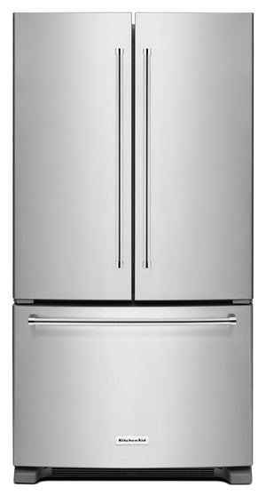 KitchenAid 20 Cu. Ft. French-Door Refrigerator with Interior Dispenser - KRFC300ESS|Réfrigérateur KitchenAid de 20 pi3 à portes françaises avec distributeur interne - KRFC300ESS|KRFC300S