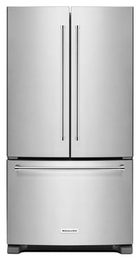 Réfrigérateur KitchenAid de 20 pi3 à portes françaises avec distributeur interne - KRFC300ESS