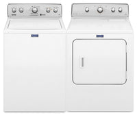 Laveuse à chargement par le haut de 4,9 pi3 et sécheuse électrique de 7,0 pi3 de Maytag  - blanches