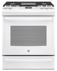 Cuisinière à gaz encastrée GE de 5,6 pi³ à convection - JCGS760DELWW