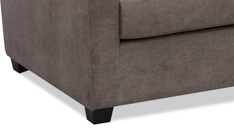 Sofa Becca en chenille - anthracite