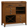 Armoire décorative Carson Forge avec rangement pour le vin - cerisier de Washington