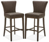 Tabouret bar Quinn, ensemble de 2 - brun