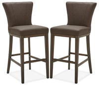 Tabouret bar Quinn, ensemble de 2 - brun