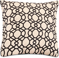 Coussin décoratif treillis - noir