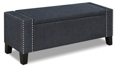 Milan Storage Ottoman – Grey