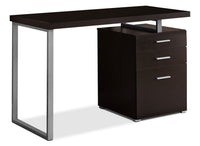 Bureau d’ordinateur Rimini de 48 po à 3 tiroirs - cappuccino