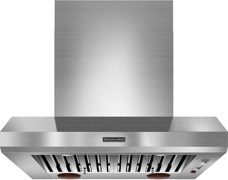 Hotte murale KitchenAid de 36 po de style auvent - acier inoxydable