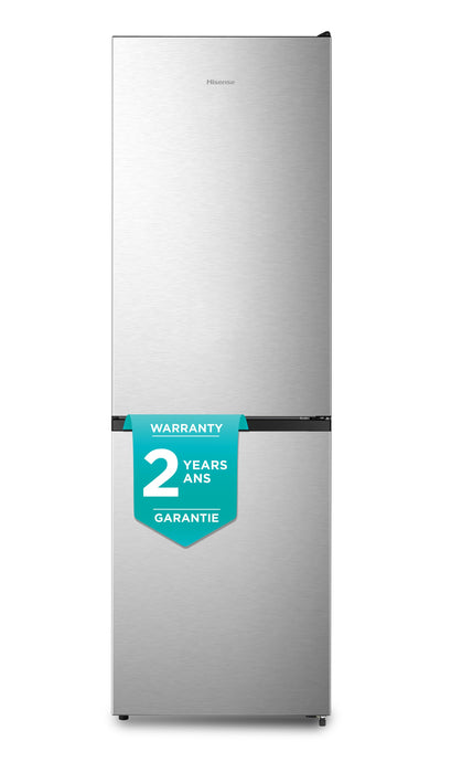 Réfrigérateur Hisense de 10,7 pi³ et de 23,4 po à congélateur inférieur - titane - RB12A2CSE