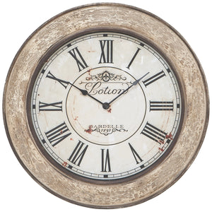 Horloge murale en bois – 24 po x 24 po