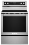 Cuisinière électrique KitchenAid de 6,4 pi³ avec technologie AquaLiftMD et autonettoyage - acier inoxydable - YKFEG500ESS
