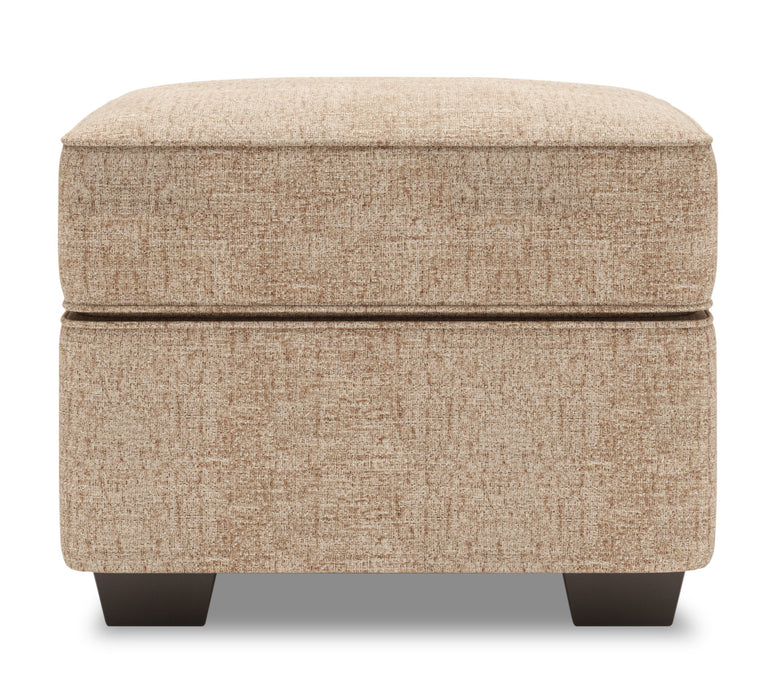 Pouf personnalisable Roll de Sofa Lab de 24 po fabriqué au Canada en tissu de chenille - taupe Luxury Taupe