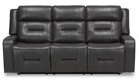  Sofa inclinable Ryker en tissu Leath-Aire - gris  