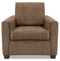 Fauteuil Becca en chenille - cappuccino