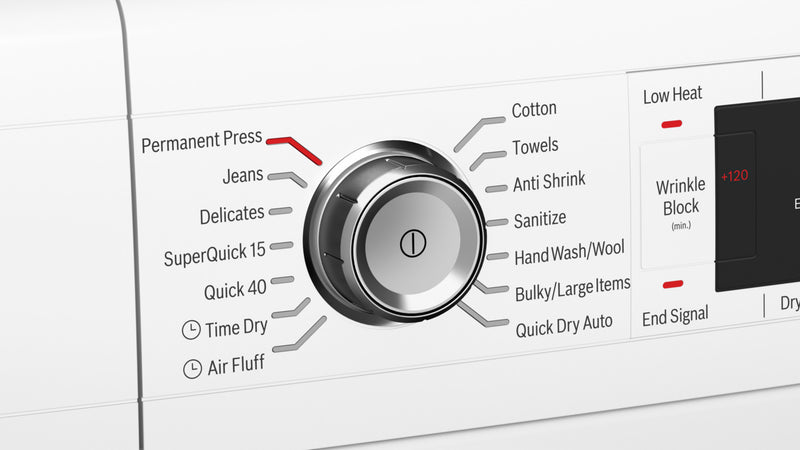 Sécheuse compacte sans évacuation d'air Bosch de série 800 de 4,0 pi3 avec application Home Connect - WTG865H2UC