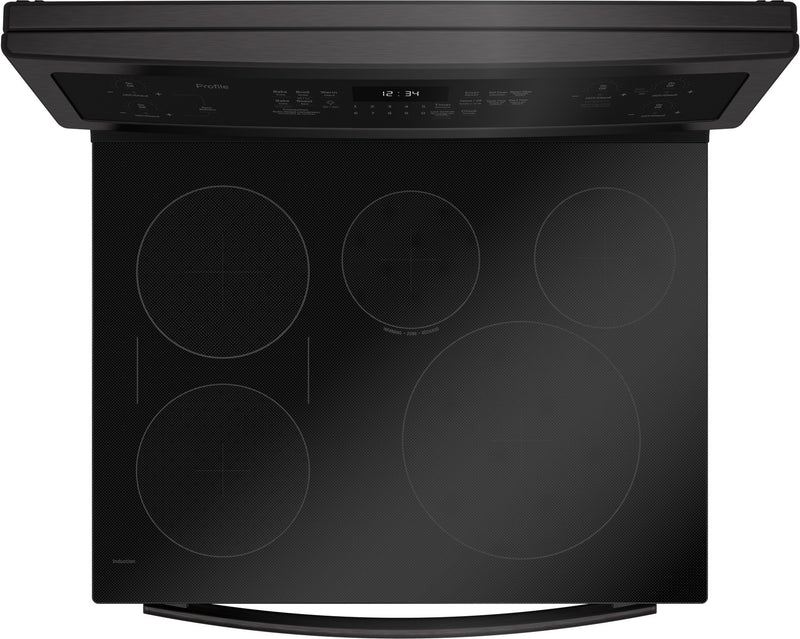 Cuisinière électrique à induction GE de 6,2 pi³ avec surface lisse à 5 éléments - PCHB920BMTS