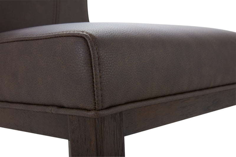 Tabouret Quinn de hauteur comptoir, ensemble de 2 - brun
