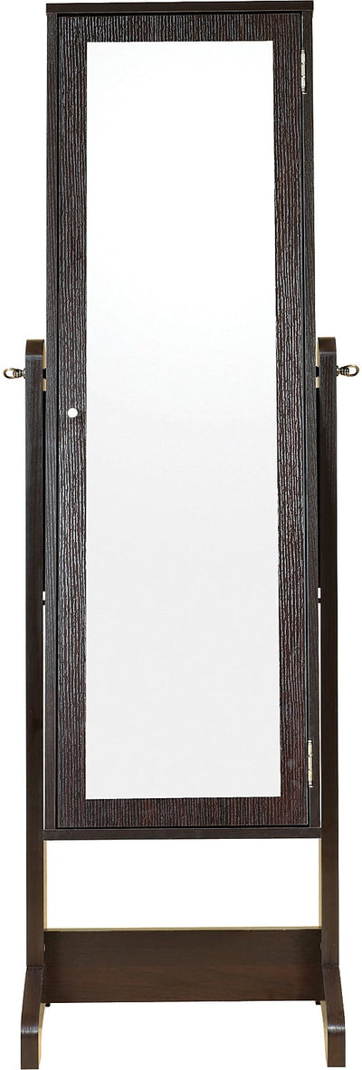 Messina Jewelry Mirror Cabinet - Contemporary style Mirror Cabinet in Espresso