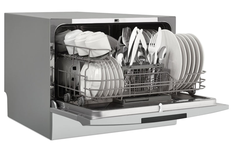 Lave-vaisselle Danby de 21,7 po et de 54 dBA avec commandes à l'avant - argenté - DDW631SDB 