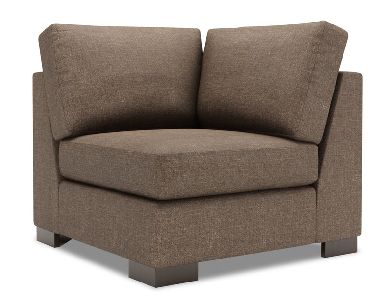 Fauteuil carré en coin Track de la collection Sofa Lab - Luna Praline