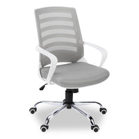 Chaise de bureau Felton de 24 po - blanche avec mailles grise