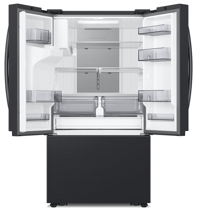 Réfrigérateur Samsung de 31 pi³ et de 36 po pleine profondeur à portes françaises - acier noir mat - RF32CG5400MTAA