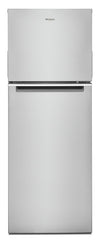 Réfrigérateur Whirlpool de 12,9 pi³ et de 24 po à congélateur supérieur - fini en acier inoxydable résistant aux traces de doigts - WRT313CZLZ