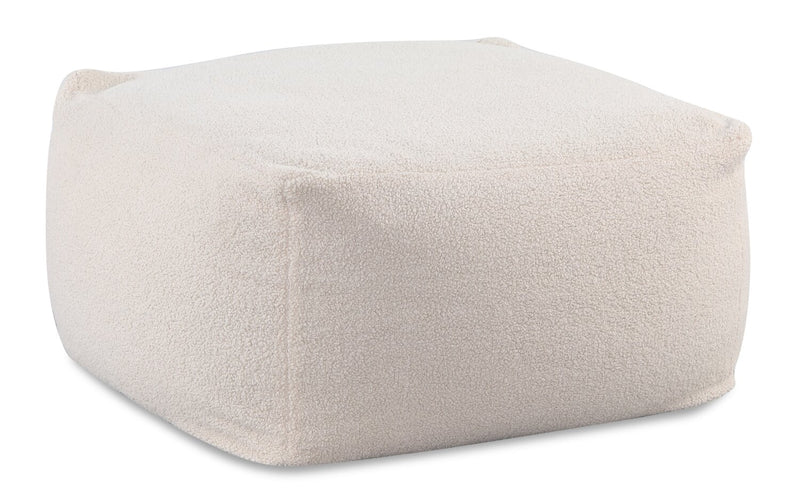 Jenny Pouf - Beige  - Contemporary style Ottoman in Beige