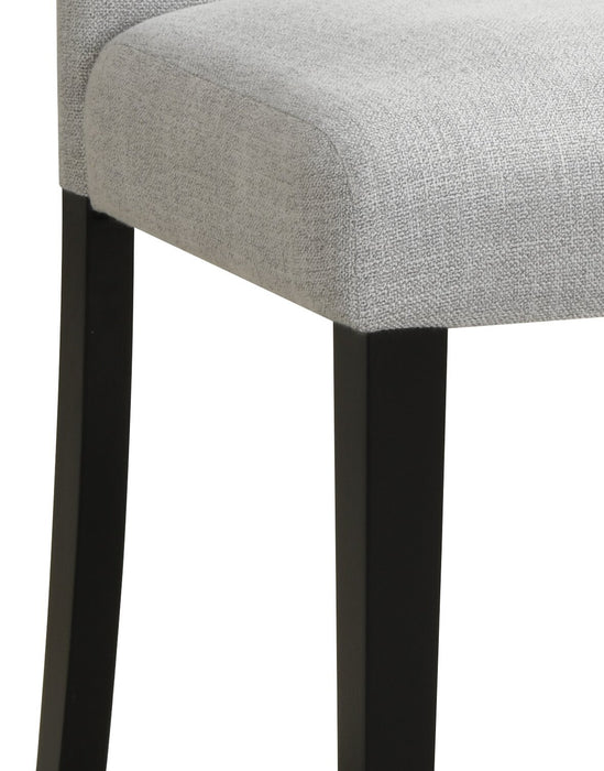Ensemble de salle à manger Verona 7 pièces avec table de 70 po (L), dessus en marbre synthétique, base à tréteaux et 6 chaises - blanc
